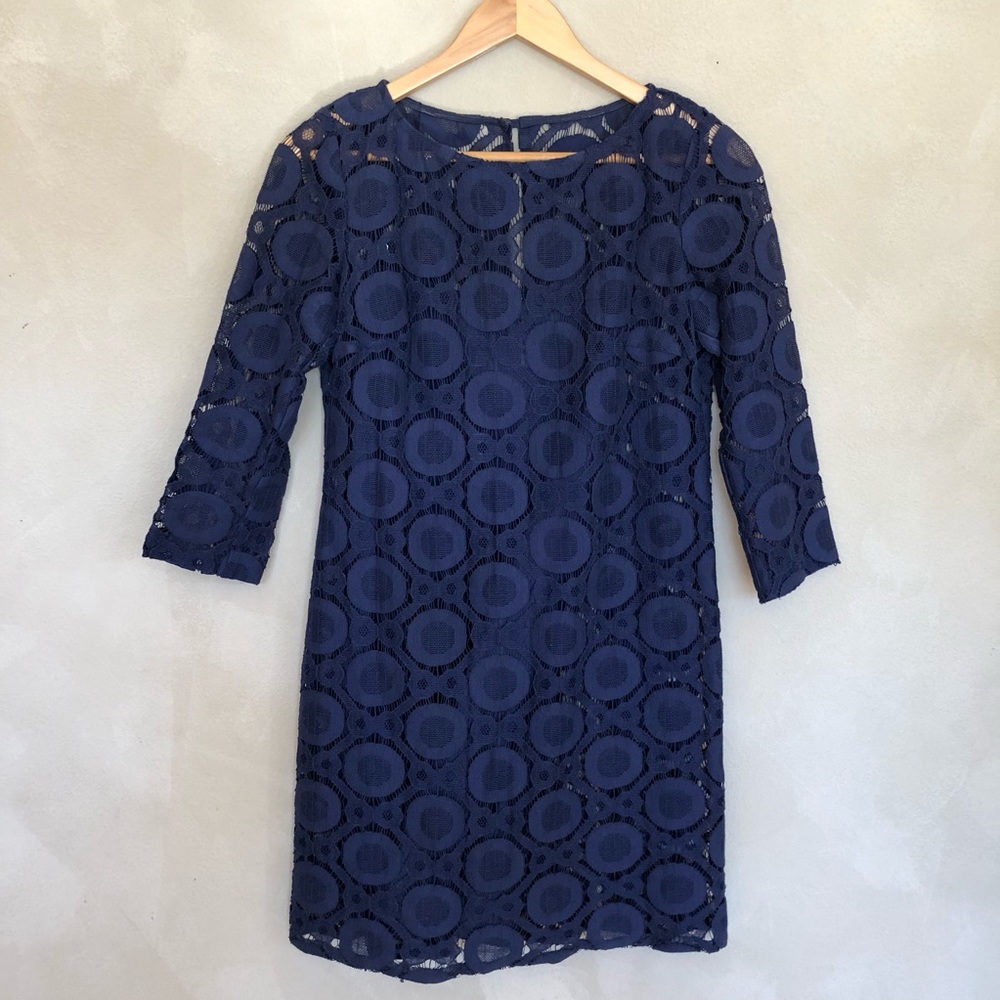 Trina Turk retro 3/4 sleeve mini dress